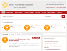 Tablet Screenshot of emailmarketingdatabases.com